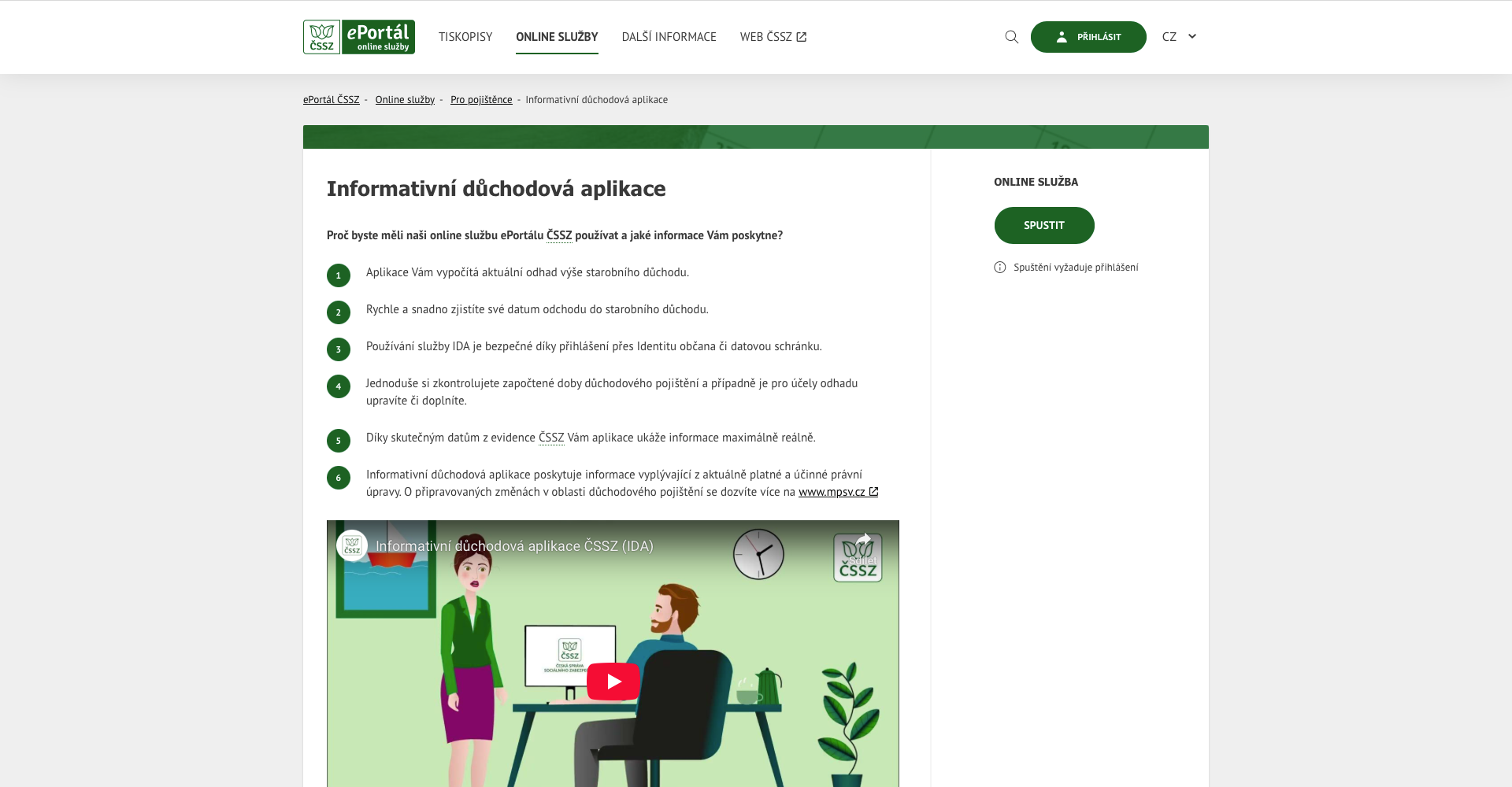 Informativní osobní list důchodového pojištění (IOLDP) - Právní aspekty a Daně - Finanční nástroj pro důchod, ČSSZ, starobní důchod, invalidní důchod, IOLDP